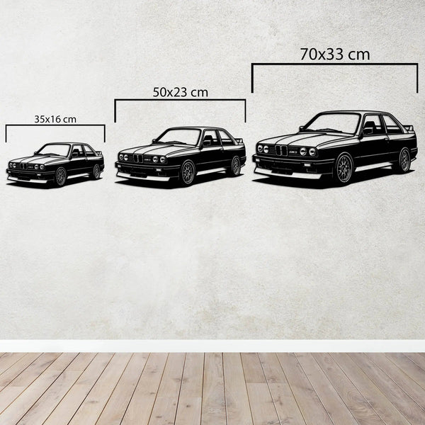 BMW E30 M3 – Araba Metal Duvar Dekoru Laser Artique