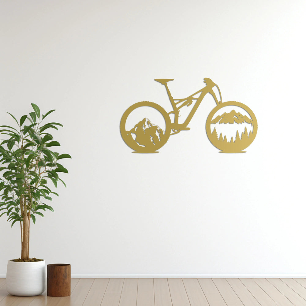 Dağların Ruhu – MTB Bisiklet Metal Duvar Dekoru Laser Artique