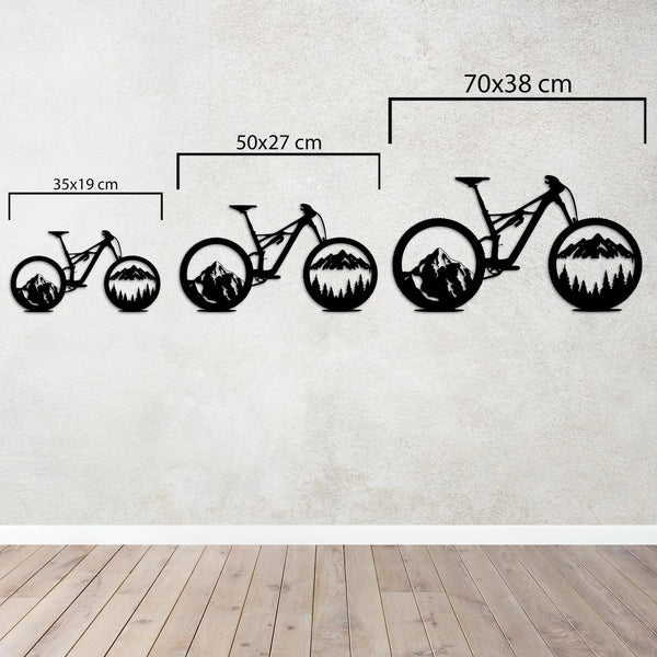Dağların Ruhu – MTB Bisiklet Metal Duvar Dekoru Laser Artique