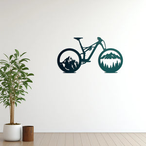 Dağların Ruhu – MTB Bisiklet Metal Duvar Dekoru Laser Artique