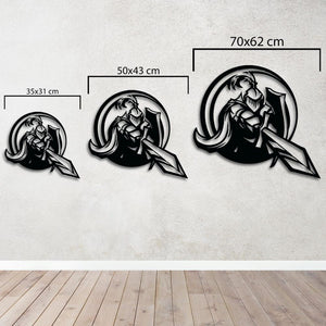 Bold decorative heroic metal sculpture ideal for home interiors