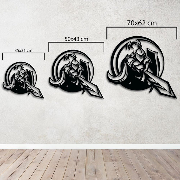 Bold decorative heroic metal sculpture ideal for home interiors