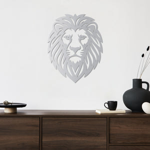 Lord of the Wild Lion Metal Wall Art | Majestic Animal Sculpture