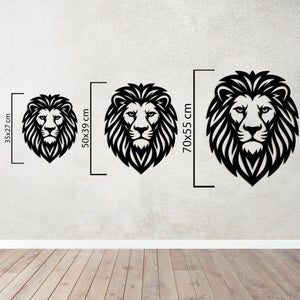 Lord of the Wild Lion Metal Wall Art | Majestic Animal Sculpture