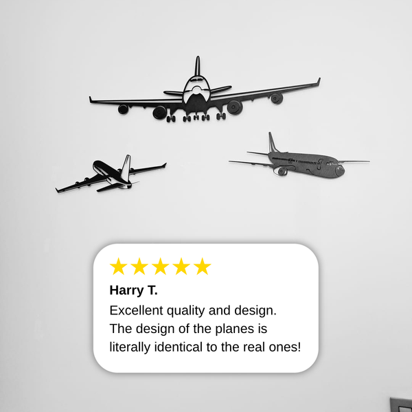 Fighter Jet Metal Wall Art | Military Aircraft Decorative Sculpture